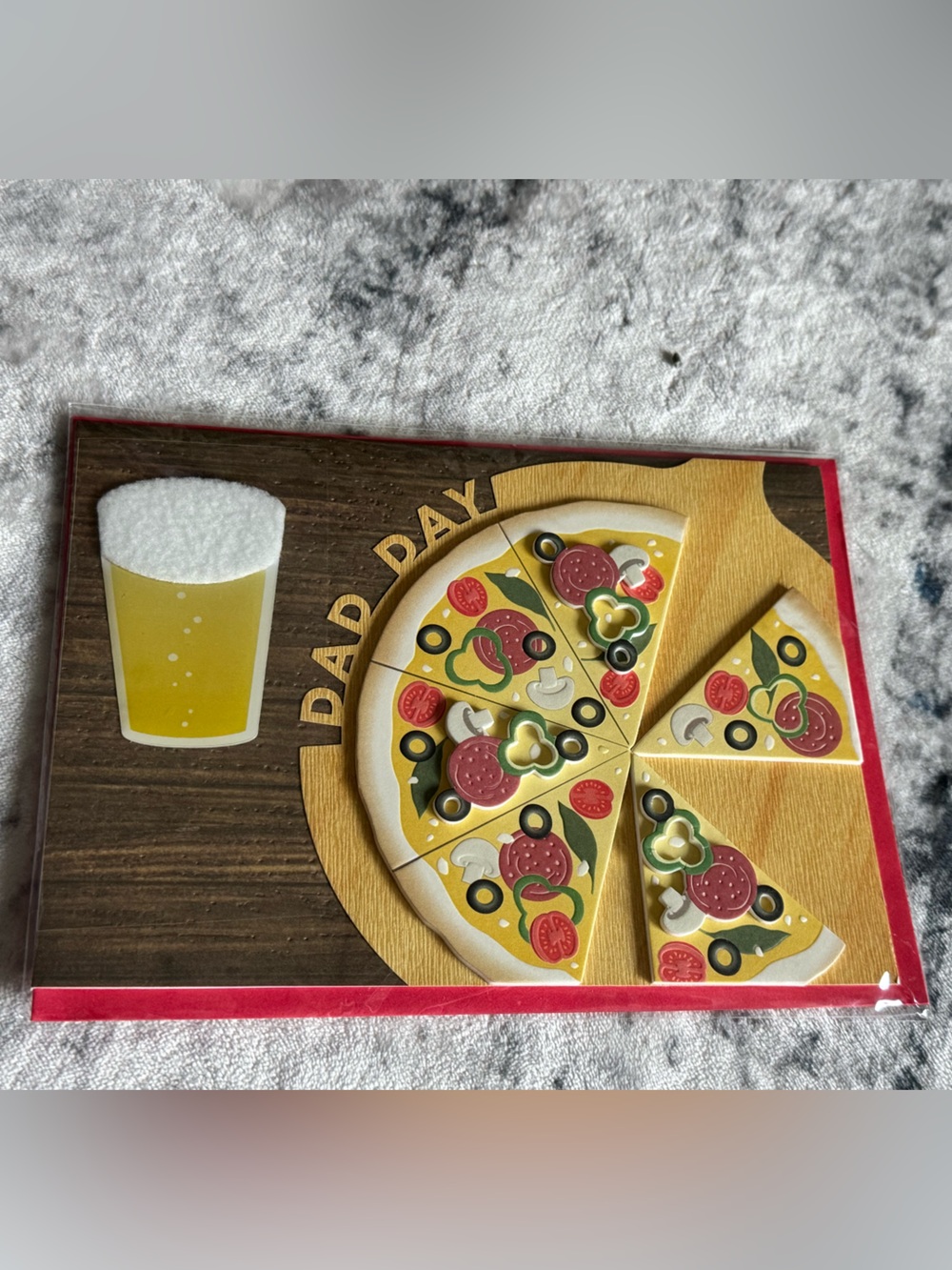 Papyrus Father’s Day Card - Fun Pizza & Beer Design